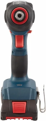 Vista 6 de Bosch GDX18V-1800B12 Kit de Destornillador/Llave de Impacto Dos en Uno de 18V de 1/4 Pulg. y 1/2 Pulg. para Brocas/Dados con Batería Estándar de 2 Ah
