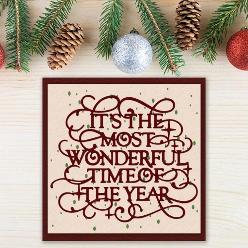 Vista 5 de Troqueles de corte de metal con palabras de Navidad para suministros de fabricación de tarjetas, palabras de encaje de Navidad, troqueladas