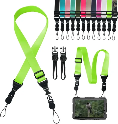 Vista 10 de Correa de hombro ajustable Gowjaw: Correa de nylon cómoda para iPad/Samsung Tablet con lanyard para el cuello, funda para iPad/cámara/binoculares
