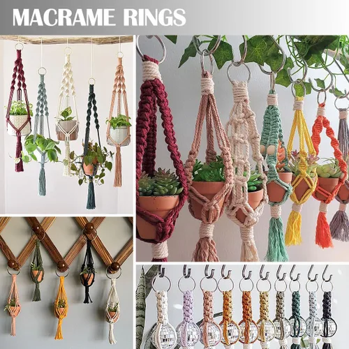 Vista 8 de Anillos de metal Ewparts para manualidades 1 pulgada 30 unidades Pequeñas Anillos de metal de acero inoxidable soldados Grosor de 4 mm Anillo O