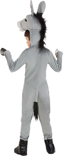 Vista 3 de Disfraz de burro de animal de granja para niños, perfecto para Halloween o disfraz de corral