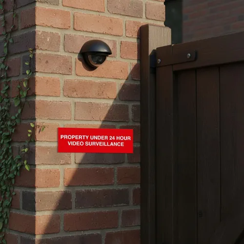 Vista 3 de Signs ByLITA Basic Property - Señal de video bajo vigilancia (24 horas), tamaño pequeño