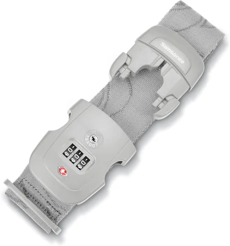 Vista 2 de Samsonite Cerradura de combinación de 3 esferas, cerradura de viaje aprobada por la TSA, gris claro