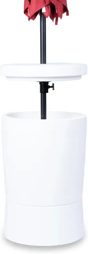 Vista 9 de Step2 Vero - Mesa auxiliar con bandeja para servir, muebles de patio impermeables para exteriores e interiores, uso en piscinas de hasta 9 pulgadas