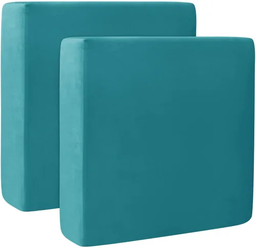 Vista 29 de Fundas de cojín de terciopelo para sofá, funda elástica para cojín de sofá suave, protector de muebles extraíble y lavable para sala de estar, Negro