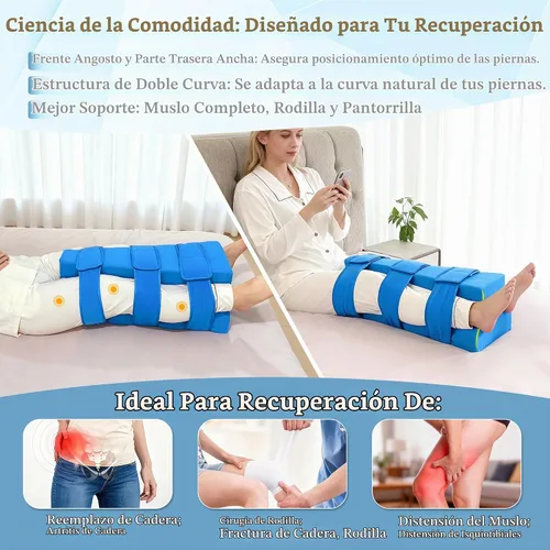 Vista 6 de Almohada de abducción de cadera – Kit de reemplazo de cadera para recuperación después de la cirugía Almohada abductora de caderas 2 en 1