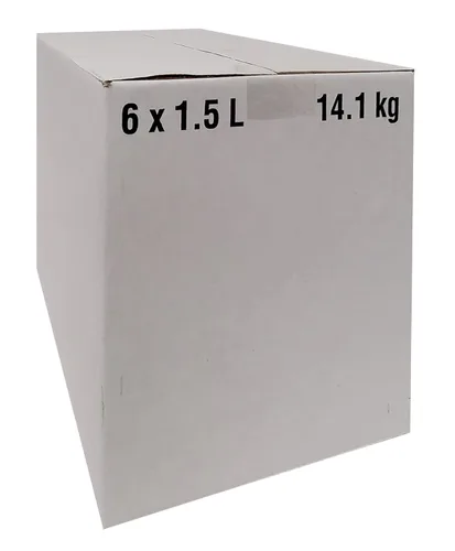 Vista 5 de Botellas transparentes de 1.5 litros/burdeos, 6 por caja