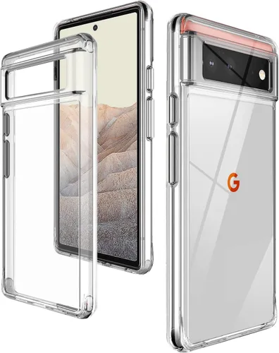 Vista 7 de Funda para Google Pixel 6a: cubierta de teléfono a prueba de golpes de grado militar con protector de pantalla de vidrio templado, antiarañazos