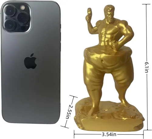Vista 5 de Autoescultura, toma un martillo para tallarte a ti mismo, estatua de fitness para perder peso, decora tu hogar, oficina o estante