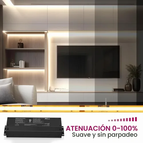 Vista 4 de EMITEVER Controlador LED regulable, fuente de alimentación regulable 5 en 1 de 48 V, 192 W, transformador de CA a CC de 2 canales para luz LED