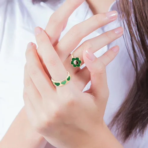 Vista 6 de Long tiantian Juego de anillos turquesa para mujer, anillos vintage occidentales, joyería bohemia de verano para adolescentes, niñas, anillos