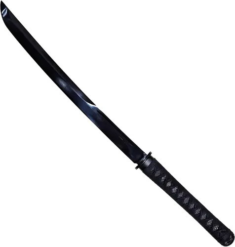 Vista 5 de NLX Espada Samurai Wakizashi de espiga completa de 30.5 pulgadas con acero de resorte de 2.559 in con vaina envuelta en piel sintética