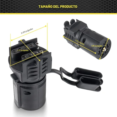 Vista 5 de Adaptador de remolque de 7 a 4 y 5 pines de Oyviny, diseño 2 en 1