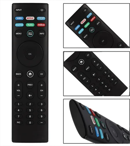 Vista 5 de 2 paquetes de control remoto XRT140 reemplazados para Vizio Smart LED TV M50Q7-H1 M55Q7-H1 M65Q7-H1 M55Q8-H1 M65Q8-H1 V555-H1 con Watchfree Vudu