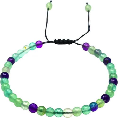 Vista 212 de Amazing Gemstone Crystal Anklet Ankle Bracelets for Women - Waterproof Beaded Healing Crystal Anklets, Plus Size Chakra Gemstone Bead Anklet