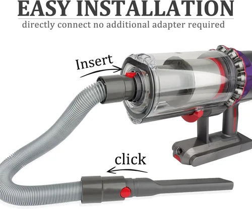 Vista 4 de Fullclean Accesorio de manguera de extensión flexible compatible con Dyson V15 V15s Gen5 V12 V11 V10 V9 V8 V7, accesorios de aspiradora, piezas