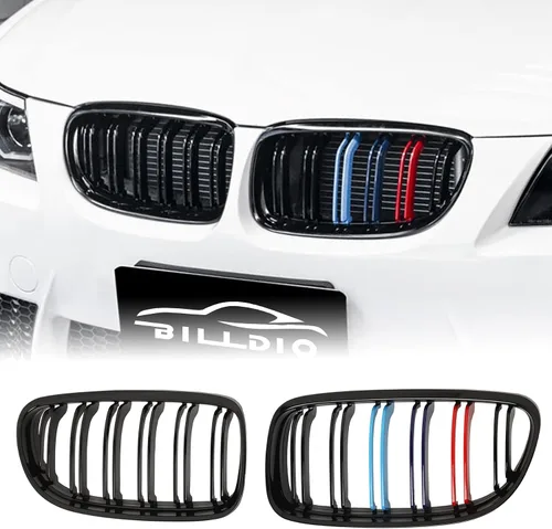 Vista 28 de Parrilla G20 - Parrilla de Riñón Negra Compatible con Serie 3 G20 316i/318i/320i/328i/330i/335i/340i de 2019-2022 Negro Brillante Diamante