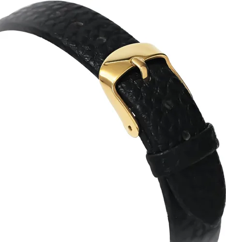 Vista 3 de Reloj con correa de cuero para mujer, elegante, elegante, clásico, casual, a la moda, cuadrado, reloj de regalo para ella