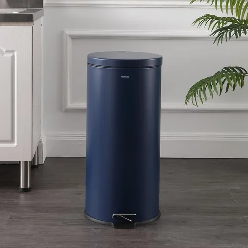 Vista 2 de happimess HPM1000B Oscar - Bote de basura de 8 galones con mini bote de basura gratis, moderno, a prueba de huellas dactilares para el hogar