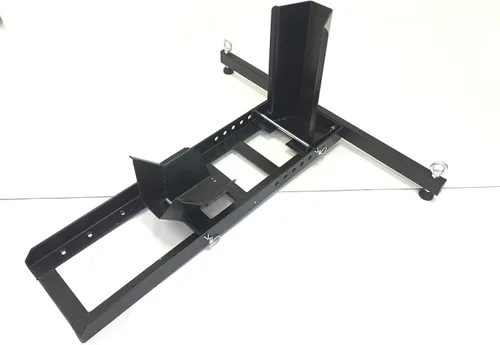 Vista 3 de MaxxHaul 70271 Soporte para rueda de motocicleta ajustable, resistente, capacidad de peso de 1800 lb