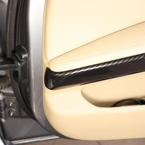 Vista 3 de Ajuste interior del panel de la puerta del coche para BMW 3 series E90 E93 2005-2012 accesorios del coche, ABS, 4PCS (fibra de carbono) -PS. Pls