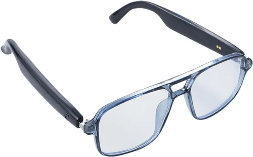 Vista 8 de Xmenha Gafas inteligentes con Bluetooth para mujer, altavoz de audio, lentes Bluetooth con altavoces, gafas de sol inteligentes de cristal azul