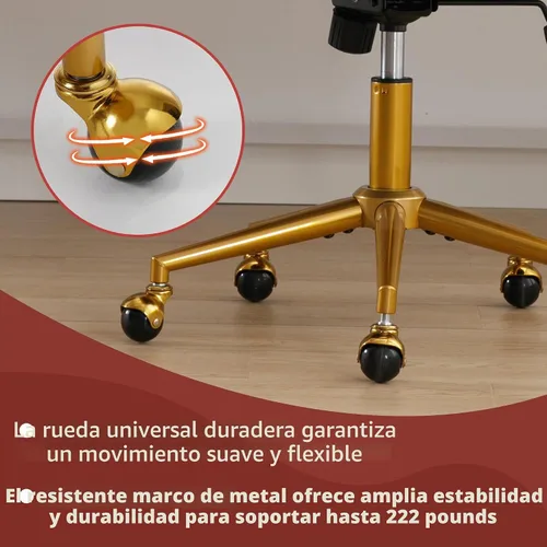 Vista 7 de Silla de escritorio moderna para oficina en casa, 1 unidad, silla giratoria