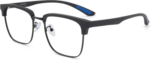 Vista 11 de GUDVUE Gafas de bloqueo de luz azul para hombre, gafas rectangulares ligeras
