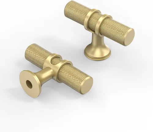 Vista 42 de Asidrama - Paquete de 10 manijas para gabinete de cocina de 3 pulgadas (76mm) de color negro mate y bronce champán, tiradores para gabinete