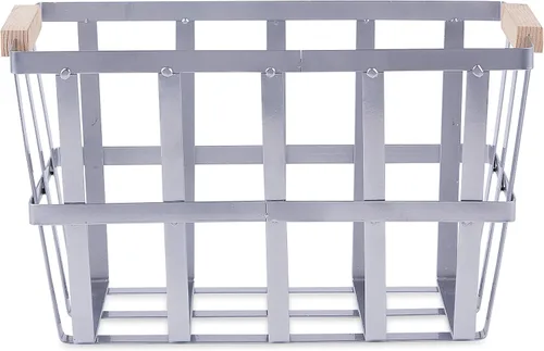 Vista 4 de DII Urban - Cesta de metal contemporánea, galvanizado, juego de cestas, 3 piezas