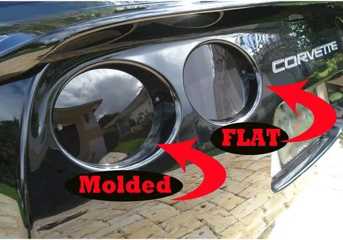 Vista 5 de Corvette - Kit de apagón acrílico para luz trasera, 3er freno, 7 unidades: 1997-2004 C5 y Z06