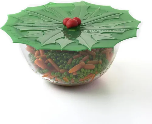 Vista 7 de Charles Viancin - Tapa de silicona Holly para almacenamiento de alimentos y cocinar - 9 pulgadas/9.1 in - Sellado hermético en cualquier superficie