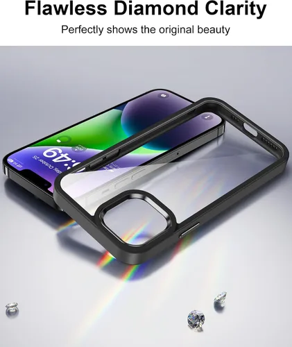 Vista 46 de HOOMIL Funda para iPhone 7 Plus/iPhone 8 Plus de 5.5 Pulgadas, sin amarillamiento, protección contra caídas, cubierta trasera dura transparente