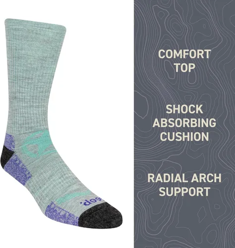 Vista 5 de Jeep Women's Wool Blend Breathable Mesh Crew Socks (1-Pack)