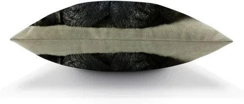 Vista 3 de HGOD DESIGNS Funda de almohada de perro Pug de 18 x 18 pulgadas con cremallera de dos lados