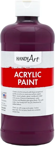 Vista 38 de Handy Art Pintura acrílica, juego de 12 colores, botellas de 16 onzas, acrílico líquido para estudiantes semibrillante, consistencia de flujo