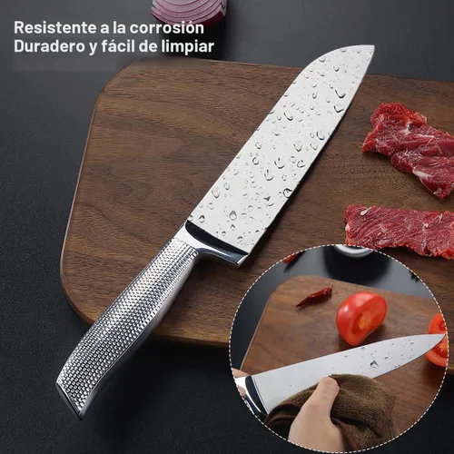 Vista 6 de Juego de cuchillos de chef de 3 piezas, juego de cuchillos de cocina afilados