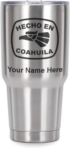 Vista 41 de LaserGram Vaso aislado al vacío de 20 onzas, hecho en coahuila, grabado personalizado incluido (negro) Engraved Gift, Vacuum Insulated Stainless