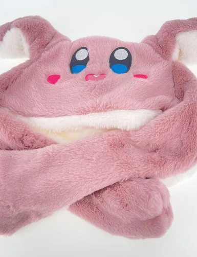 Vista 6 de Kobataro Pink Merch Toys - Gorro de peluche Kawaii con orejas en movimiento para niños, adultos, hombres y mujeres