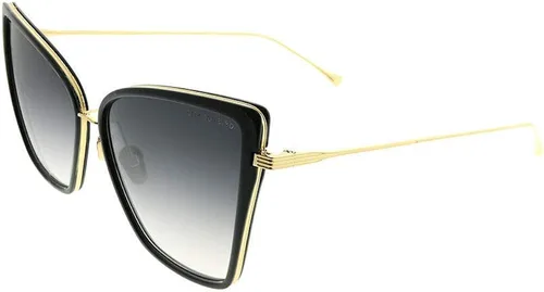 Vista 4 de Gafas de sol Dita Sunbird 21013 A-BLK-GLD Black18K Oro con Gris Oscuro a Claro-AR