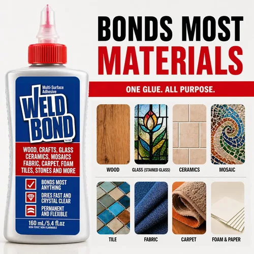 Vista 3 de Adhesivo universal Weldbond 8, 50160, 5.4 onzas líquidas , 8-50160, 4.0watts