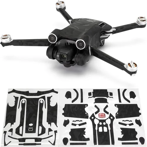 Vista 11 de WRAPGRADE Pegatinas de piel compatibles con DJI Mini 3 Pro Unidad principal (verde militar)