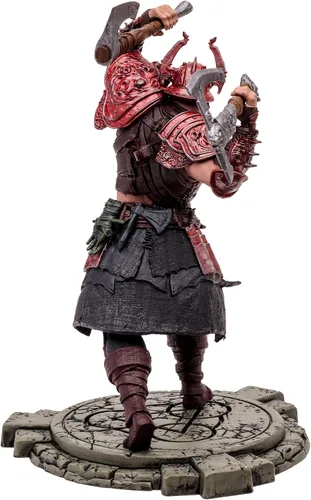 Vista 8 de McFarlane Toys - Diablo IV Rend Bárbaro y Nigromante de Sangre Paquete de 2 Figuras Posadas con Etiqueta de Oro 1:12 Escala 1:12, Etiqueta Dorada