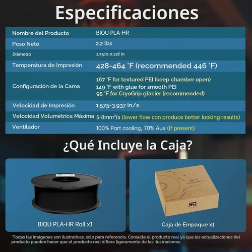 Vista 6 de BIQU PLA-HR filamento de impresora 3D flexible específicamente para imprimir balones de baloncesto sin aire, carrete de 1.75mm 1KG (2.2lbs)