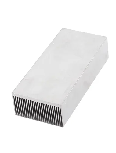 Vista 2 de uxcell A14111400ux0256 Aluminio Radiador de Calor Disipador de Calor Ventilador de Refrigeración 5.906x2.717x1.457 in Tono Plata