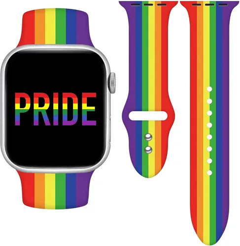 Vista 14 de Pride - Correa de reloj compatible con Apple Watch Series 11, 10, 9, 8, 7, 6, 5, 4, Ultra SE