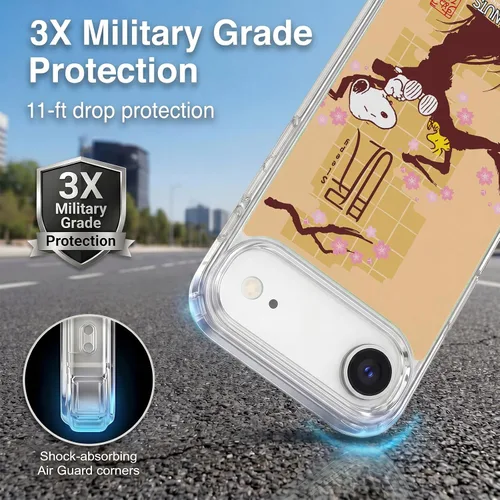 Vista 141 de Carcasa de gel para iPhone 7 Plus/iPhone 8 Plus, diseño de Snoopy Oriental de Peanuts, Badges