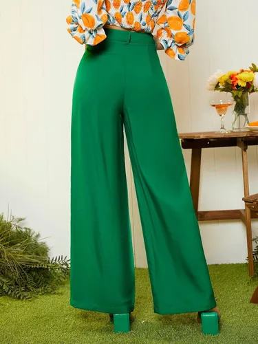 Vista 2 de Floerns womens Casual,palazzo,pleated