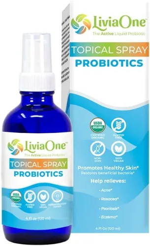Vista 7 de LiviaOne Topical - Probióticos líquidos en aerosol, probióticos orgánicos certificados por USDA, probióticos veganos sin gluten ni alérgenos, sin