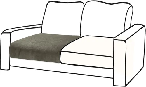 Vista 15 de BT.WA Funda de Cojín de Sofá de Terciopelo 1 Pieza Funda de Cojín de Asiento Elástica Funda de Sillón Fundas Separadas de Sofá Seccional Protector